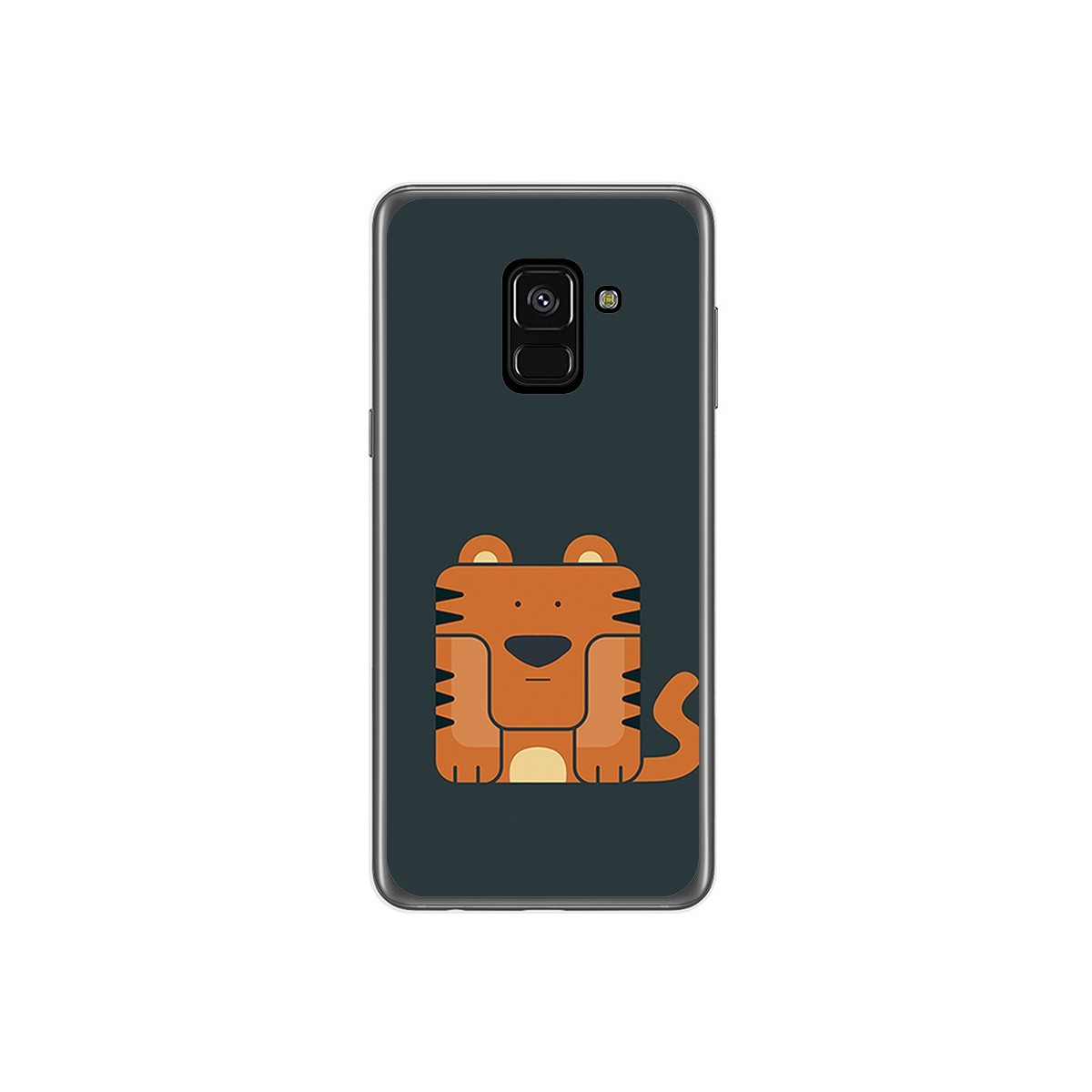 Funda Gel Tpu para Samsung Galaxy A8 (2018) Diseño Tigre Dibujos