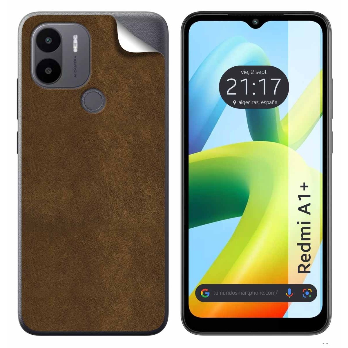 Pegatina Vinilo Autoadhesiva Textura Piel para Xiaomi Redmi A1 Plus