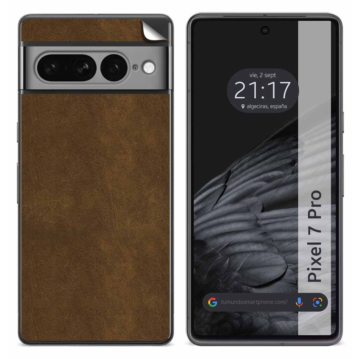 Pegatina Vinilo Autoadhesiva Textura Piel para Google Pixel 7 Pro 5G