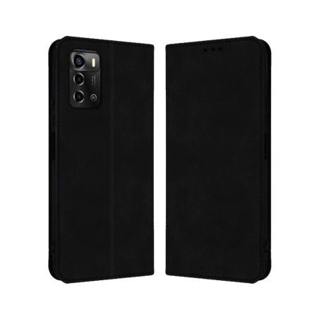 Funda Polipiel con tarjetero para ZTE Blade A72 color Negra
