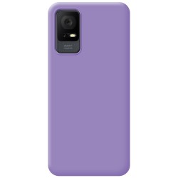 Funda Silicona Líquida Ultra Suave para TCL 405 color Morada 2