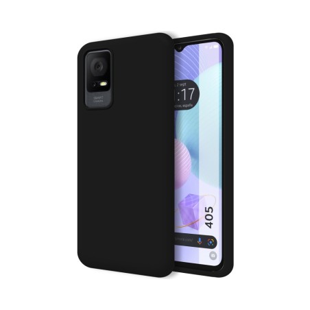 Funda Silicona Líquida Ultra Suave para TCL 405 color Negra