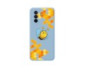 Funda Silicona Líquida Azul para Huawei Nova Y70 diseño Abeja Dibujos