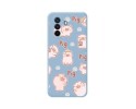 Funda Silicona Líquida Azul para Huawei Nova Y70 diseño Cerdos Dibujos