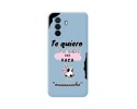 Funda Silicona Líquida Azul para Huawei Nova Y70 diseño Vaca Dibujos
