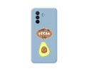 Funda Silicona Líquida Azul para Huawei Nova Y70 diseño Vegan Life Dibujos
