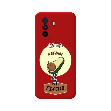 Funda Silicona Líquida Roja para Huawei Nova Y70 diseño Culo Natural Dibujos