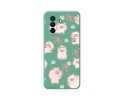 Funda Silicona Líquida Verde para Huawei Nova Y70 diseño Cerdos Dibujos