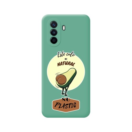 Funda Silicona Líquida Verde para Huawei Nova Y70 diseño Culo Natural Dibujos