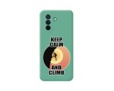 Funda Silicona Líquida Verde para Huawei Nova Y70 diseño Hombre Escalada Dibujos