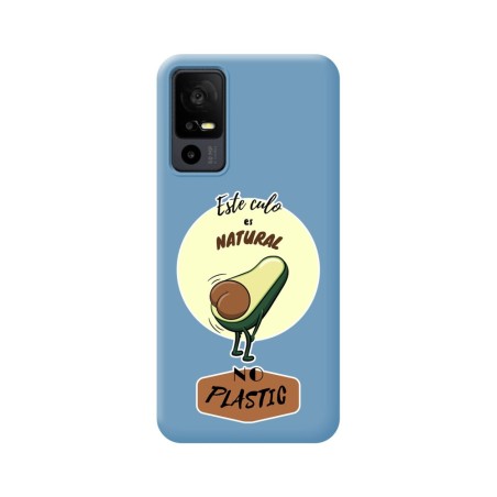Funda Silicona Líquida Azul para TCL 40 R 5G diseño Culo Natural Dibujos