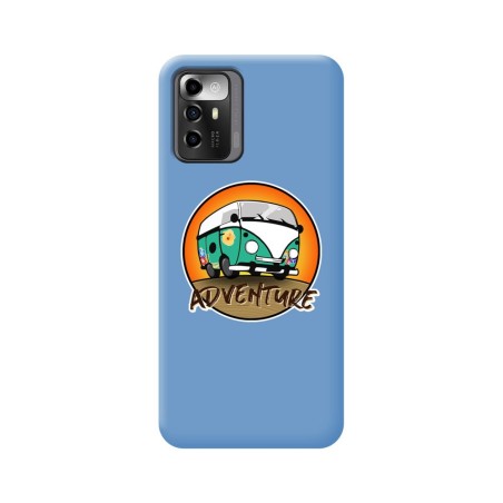 Funda Silicona Líquida Azul para Zte Blade A72 5G diseño Adventure Dibujos