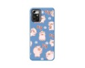 Funda Silicona Líquida Azul para Zte Blade A72 5G diseño Cerdos Dibujos