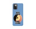 Funda Silicona Líquida Azul para Zte Blade A72 5G diseño Hombre Escalada Dibujos