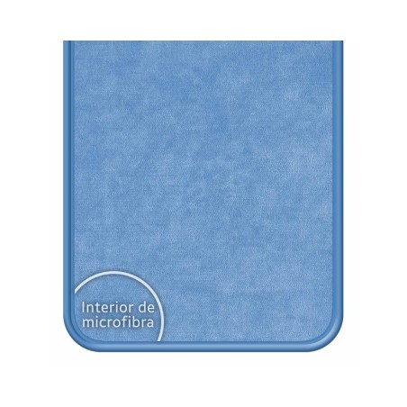 Funda Silicona Líquida Azul para Zte Blade A72 5G diseño Hombre Escalada Dibujos