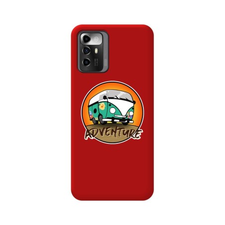 Funda Silicona Líquida Roja para Zte Blade A72 5G diseño Adventure Dibujos