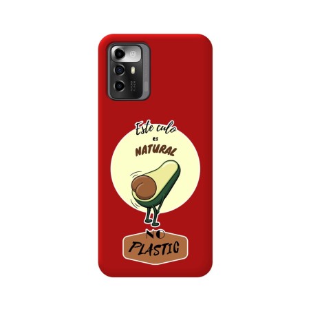 Funda Silicona Líquida Roja para Zte Blade A72 5G diseño Culo Natural Dibujos