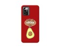 Funda Silicona Líquida Roja para Zte Blade A72 5G diseño Vegan Life Dibujos
