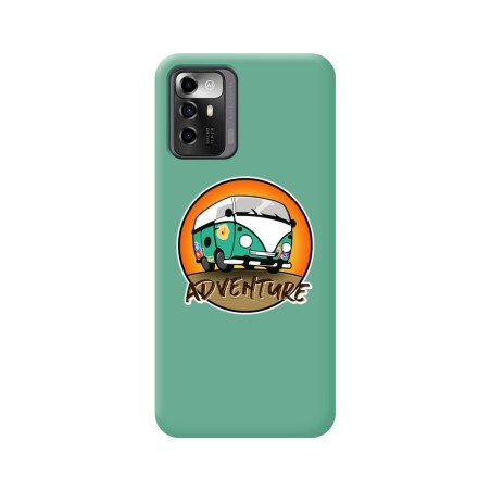 Funda Silicona Líquida Verde para Zte Blade A72 5G diseño Adventure Dibujos