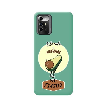 Funda Silicona Líquida Verde para Zte Blade A72 5G diseño Culo Natural Dibujos