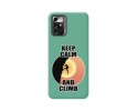 Funda Silicona Líquida Verde para Zte Blade A72 5G diseño Hombre Escalada Dibujos