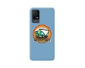 Funda Silicona Líquida Azul para TCL 405 diseño Adventure Dibujos