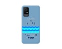 Funda Silicona Líquida Azul para TCL 405 diseño Agua Dibujos