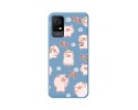 Funda Silicona Líquida Azul para TCL 405 diseño Cerdos Dibujos