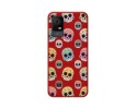 Funda Silicona Líquida Roja para TCL 405 diseño Catrina Dibujos