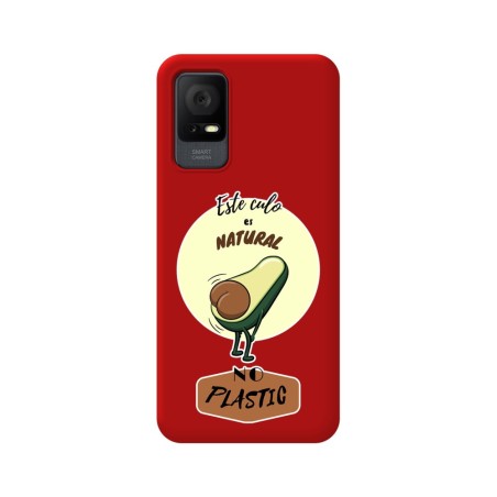 Funda Silicona Líquida Roja para TCL 405 diseño Culo Natural Dibujos