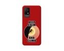 Funda Silicona Líquida Roja para TCL 405 diseño Mujer Escalada Dibujos