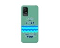 Funda Silicona Líquida Verde para TCL 405 diseño Agua Dibujos