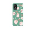 Funda Silicona Líquida Verde para TCL 405 diseño Cerdos Dibujos