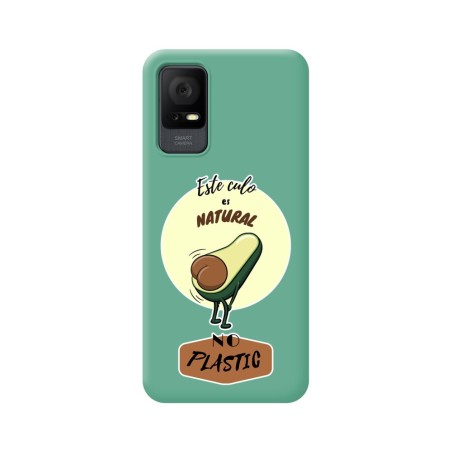 Funda Silicona Líquida Verde para TCL 405 diseño Culo Natural Dibujos