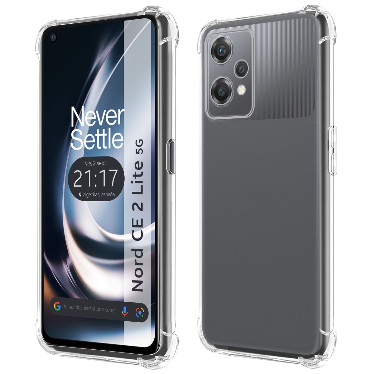 Funda Silicona Antigolpes Transparente para Oneplus Nord CE 2 Lite 5G