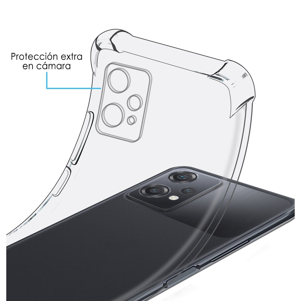 Funda Silicona Antigolpes Transparente para Oneplus Nord CE 2 Lite 5G