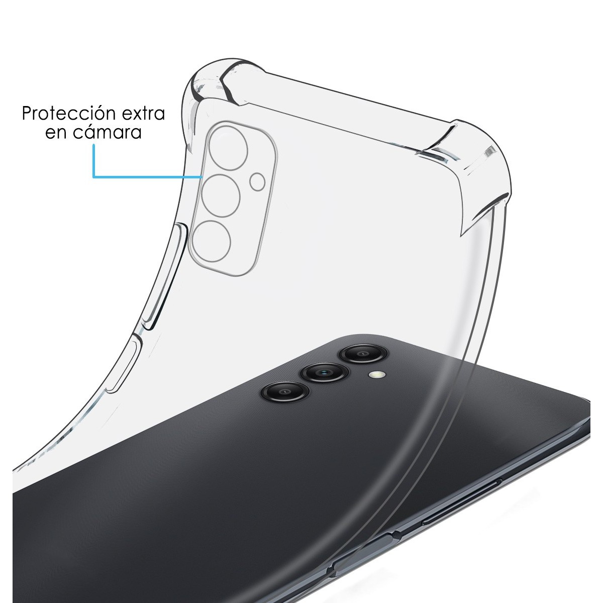 Funda Silicona Antigolpes Transparente para Samsung Galaxy A14 4G / 5G
