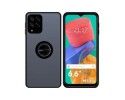 Funda Mate con Borde Negro y Anillo Giratorio 360 para Samsung Galaxy M33 5G