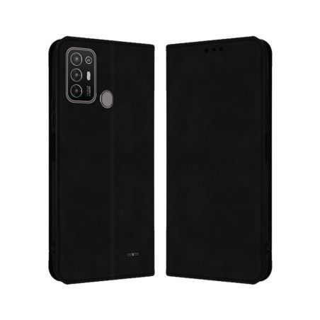 Funda Polipiel con tarjetero para ZTE Blade A52 color Negra