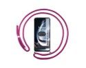 Funda Colgante Transparente para Oneplus Nord CE 2 Lite 5G con Cordon Rosa Fucsia