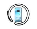 Funda Colgante Transparente para Realme 10 4G con Cordon Negro