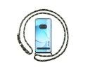 Funda Colgante Transparente para Realme 10 4G con Cordon Verde / Dorado