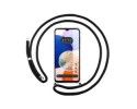 Funda Colgante Transparente para Samsung Galaxy A14 4G / 5G con Cordon Negro