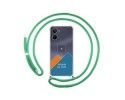 Personaliza tu Funda Colgante Transparente para Realme 10 4G con Cordon Verde Agua Dibujo Personalizada
