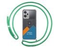 Personaliza tu Funda Colgante Transparente para Oneplus Nord CE 2 Lite 5G con Cordon Verde Agua Dibujo Personalizada