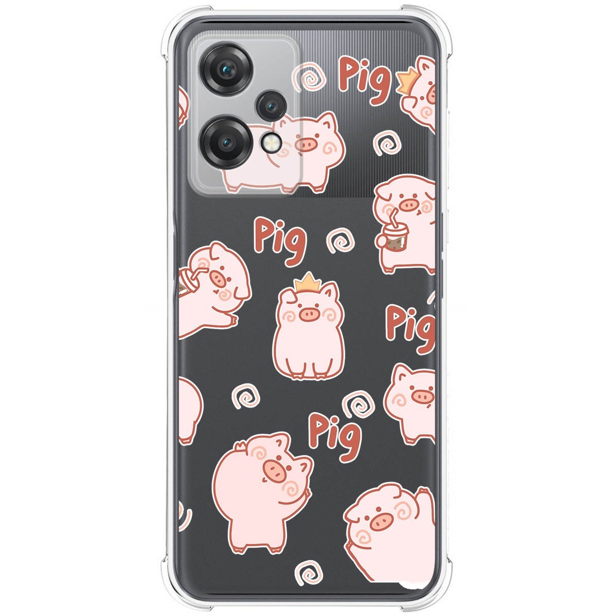 Funda Silicona Antigolpes para Oneplus Nord CE 2 Lite 5G diseño Cerdos Dibujos