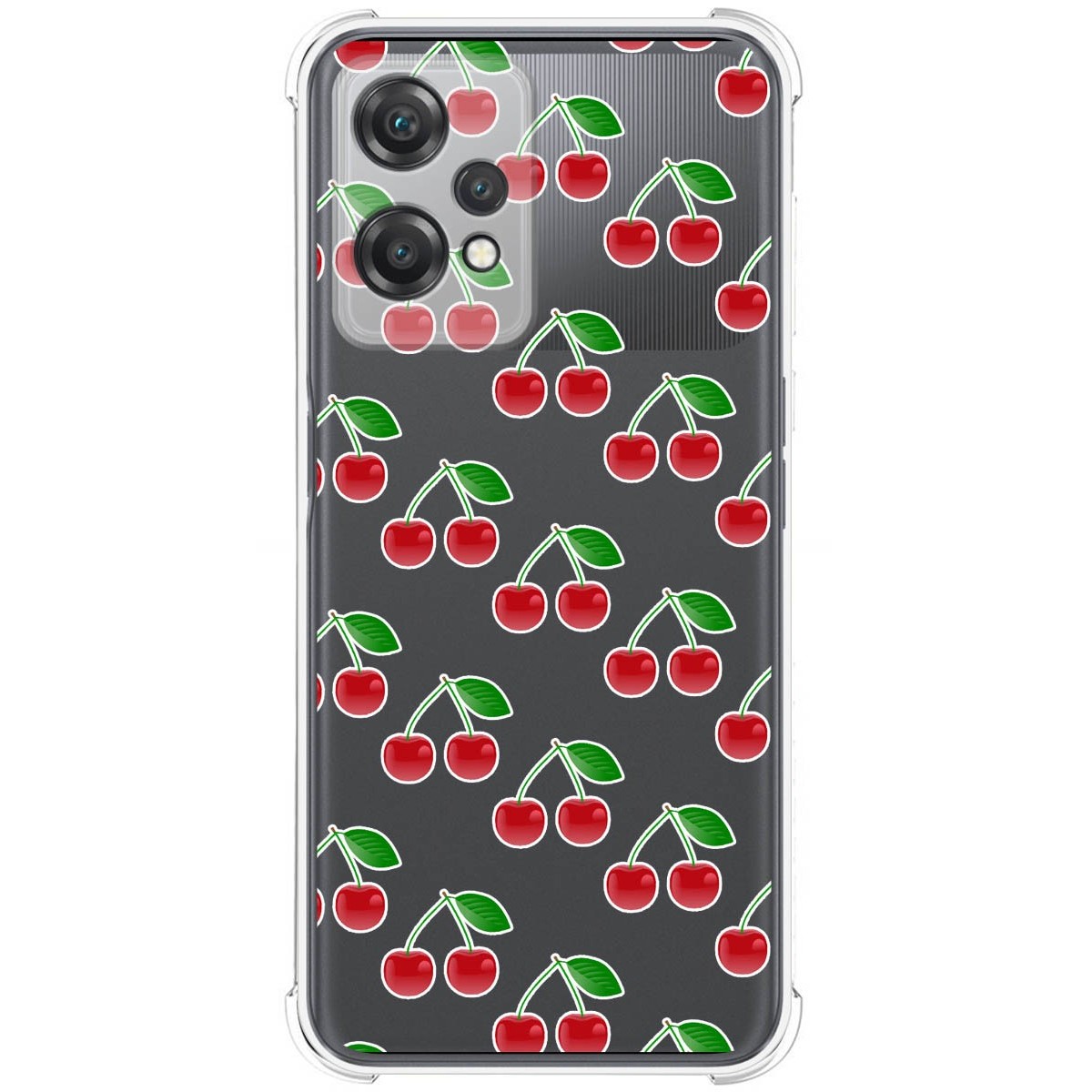 Funda Silicona Antigolpes para Oneplus Nord CE 2 Lite 5G diseño Cerezas Dibujos