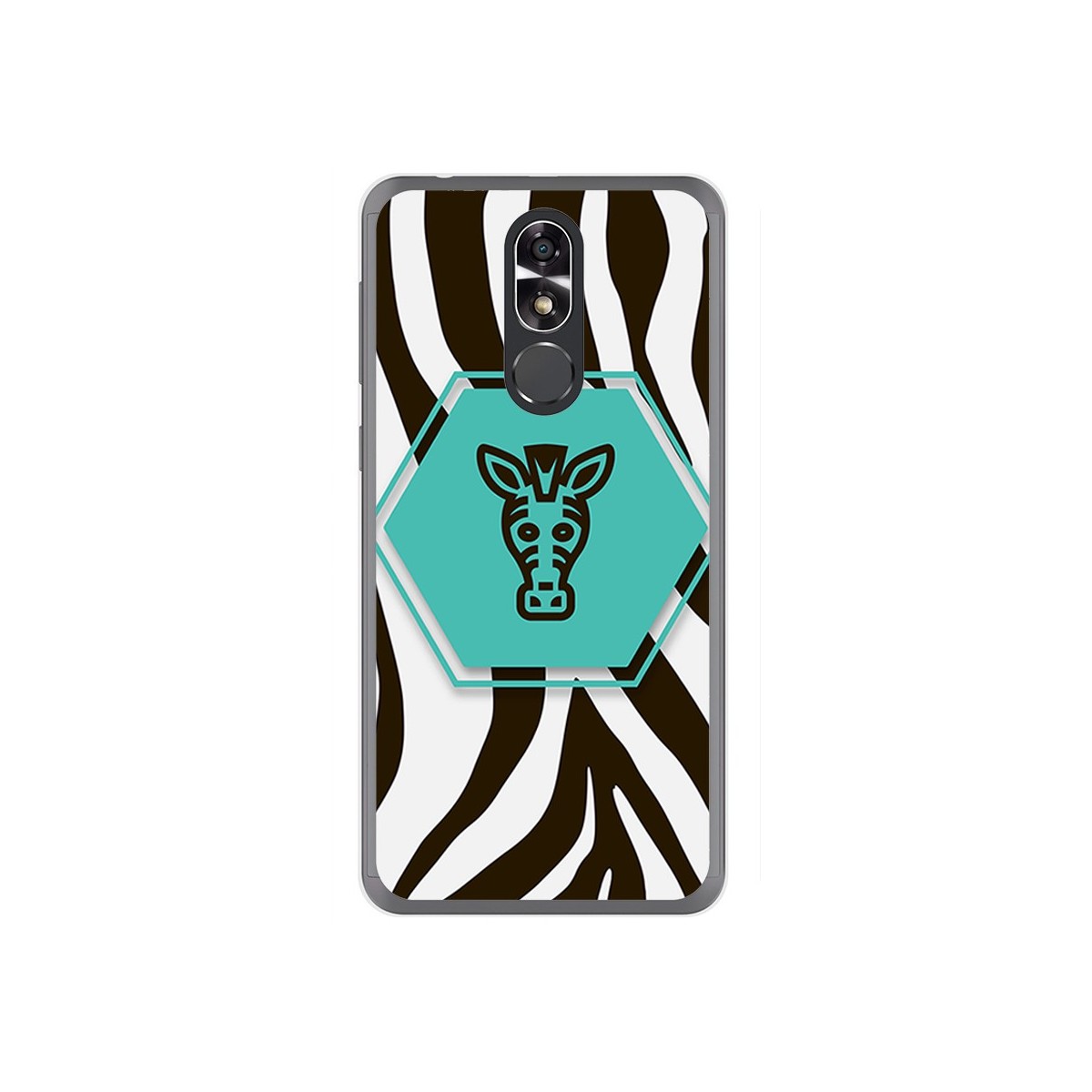 Funda Gel Tpu para Cubot R9 Diseño Cebra Dibujos