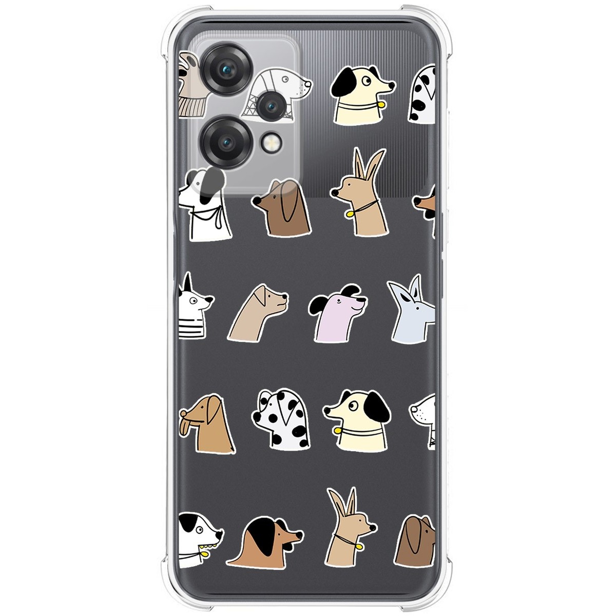 Funda Silicona Antigolpes para Oneplus Nord CE 2 Lite 5G diseño Perros Dibujos