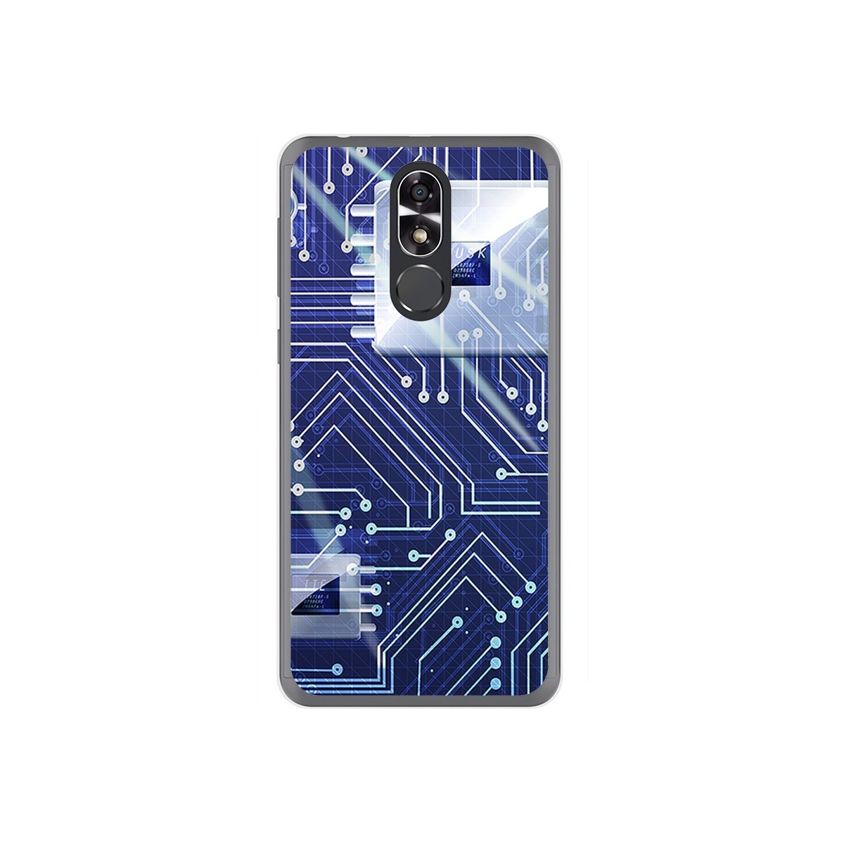 Funda Gel Tpu para Cubot R9 Diseño Circuito Dibujos